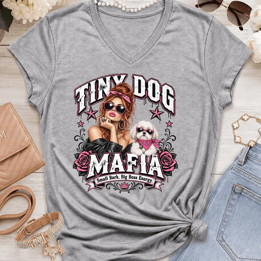 Shih Tzu White - Redhead - Glam Boss Redhead - Sport Grey