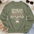Shih Tzu White - Spoiled & Managed - Military Green