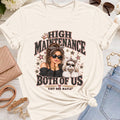 Shih Tzu White (Bow) - High Maintenance Both of Us - Brunette - Natural