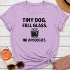 Tiny Dog Full Glass T-Shirt