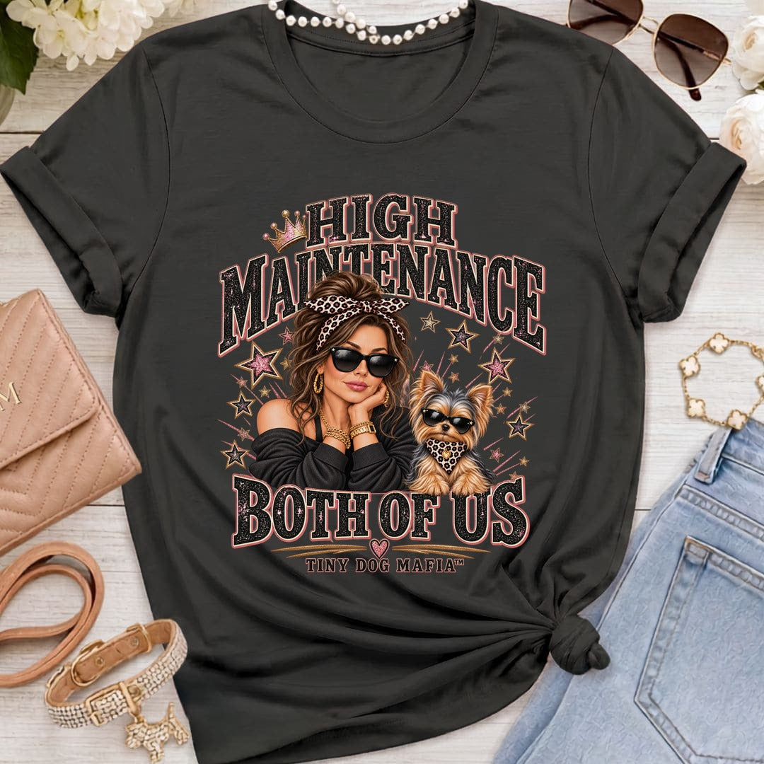 Yorkie - High Maintenance Both of Us - Brunette - Black