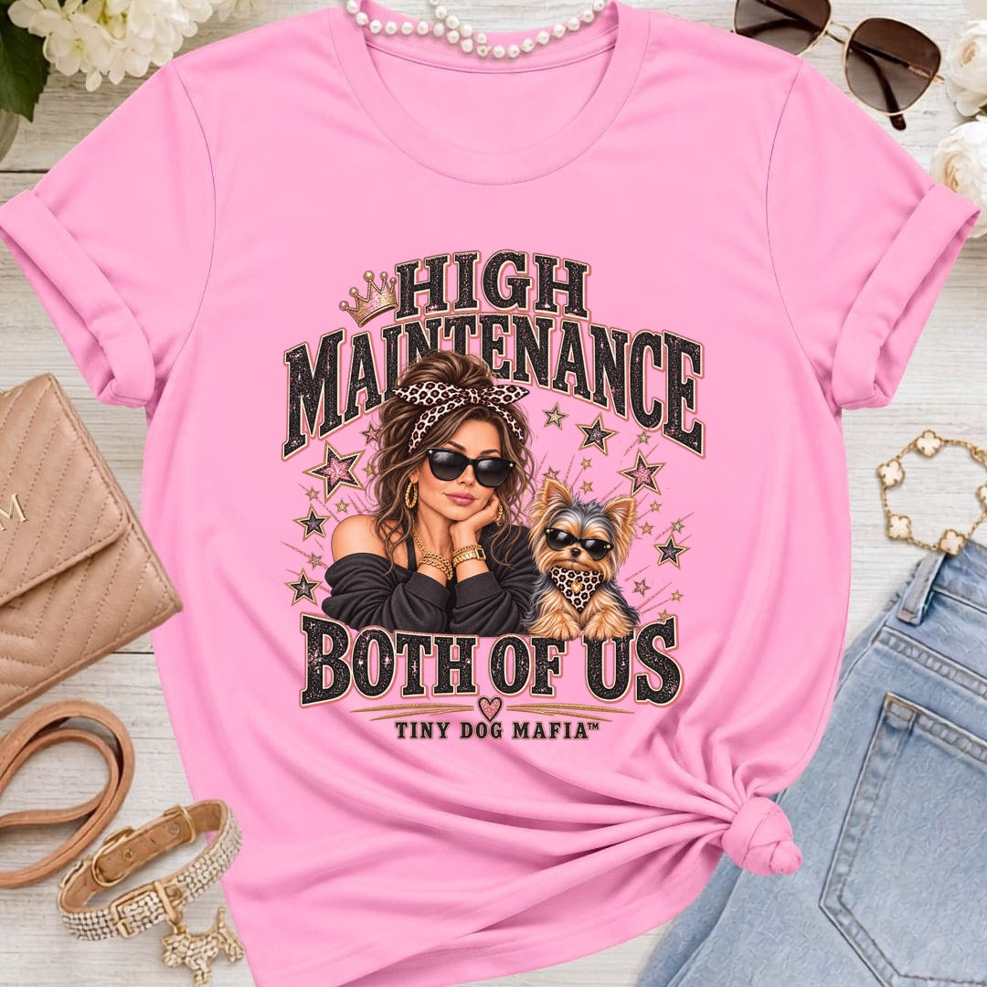 Yorkie - High Maintenance Both of Us - Brunette - Heather Bubble Gum