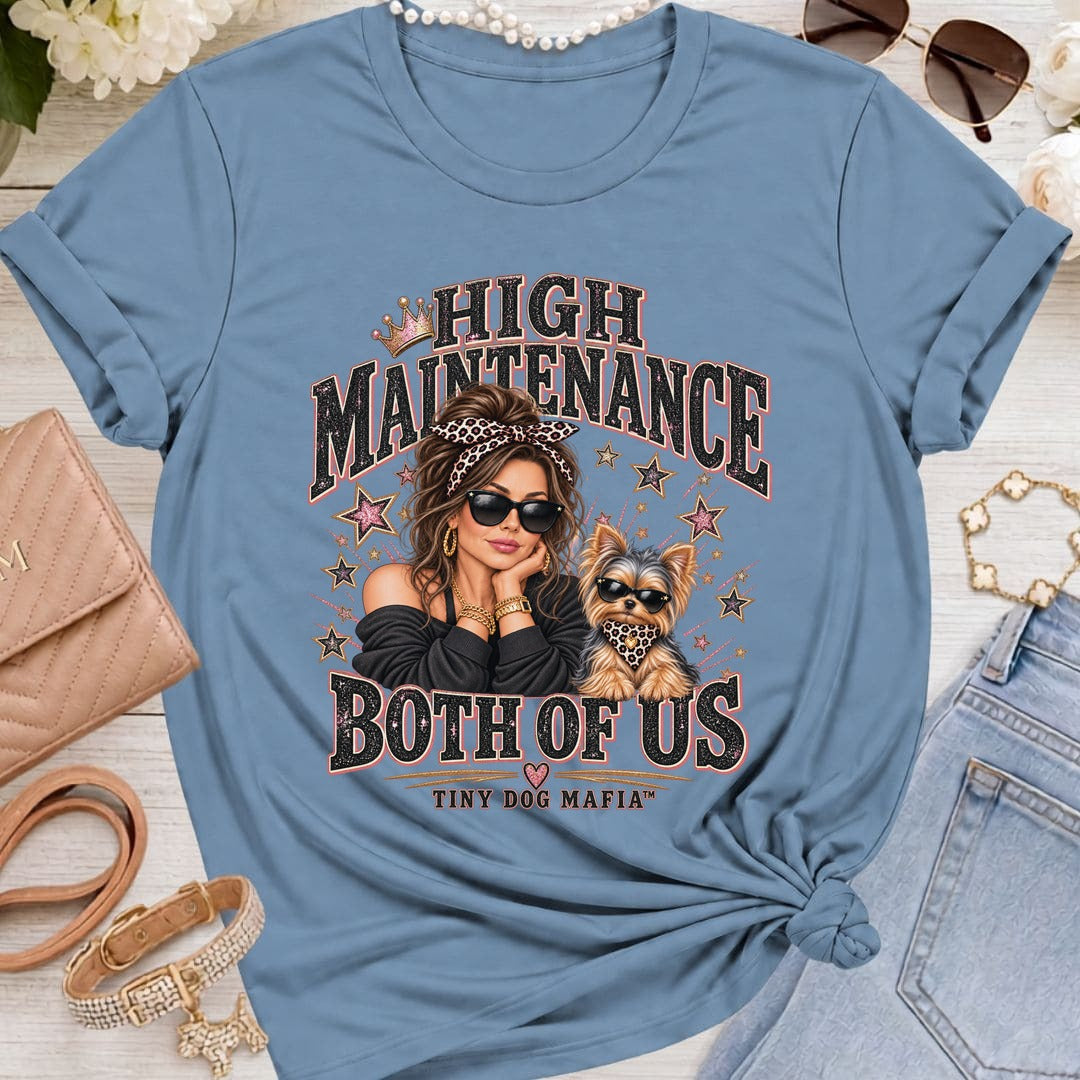 Yorkie - High Maintenance Both of Us - Brunette - Lavender Blue