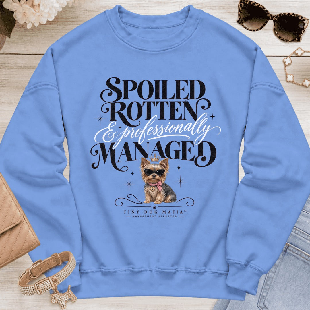Yorkie - Spoiled & Managed - Carolina Blue