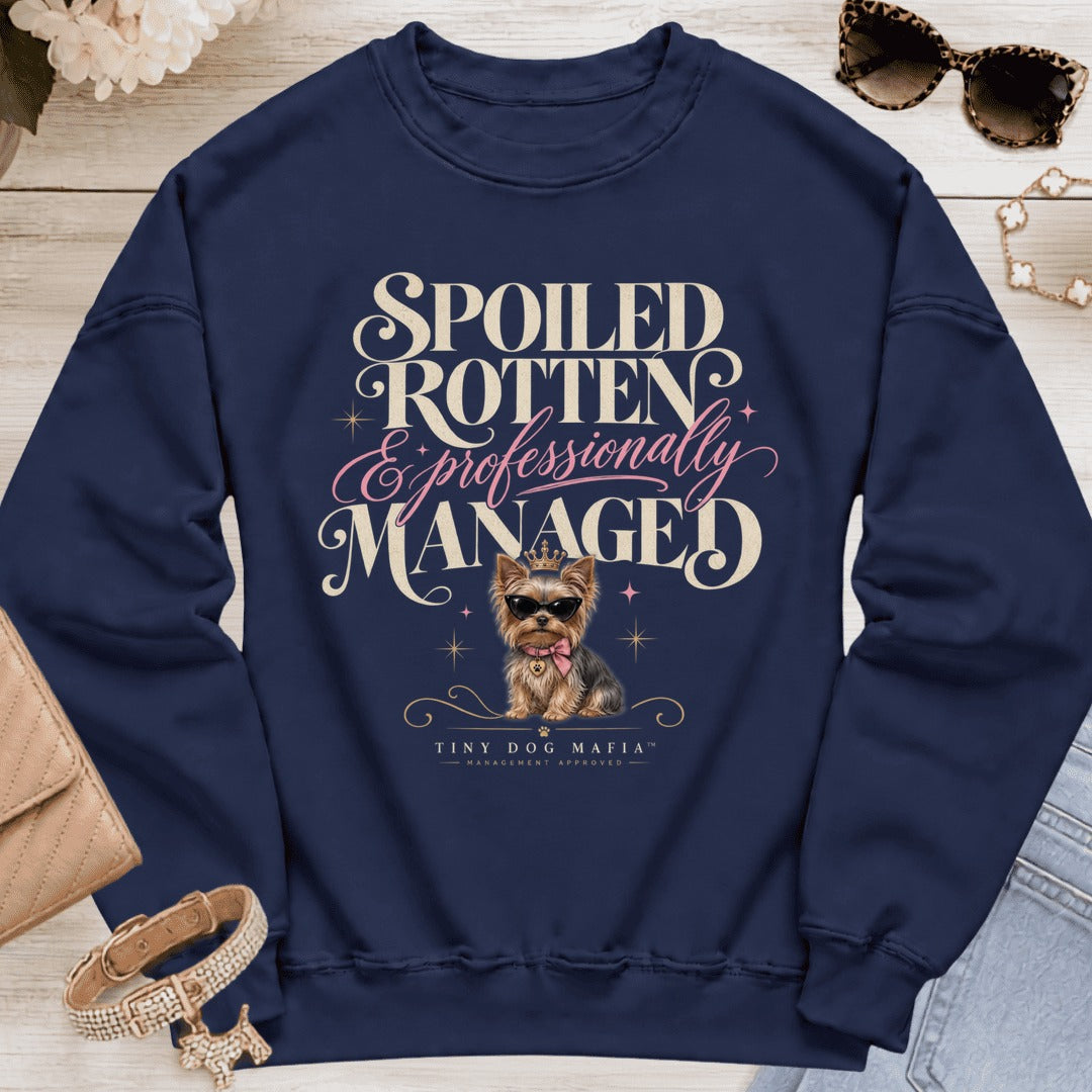 Yorkie - Spoiled & Managed - Navy