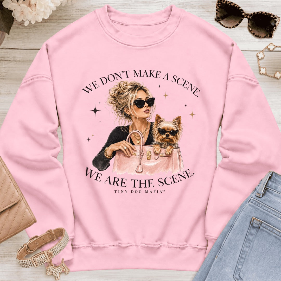 Yorkie - We Are The Scene | Sweatshirt - Light Pink