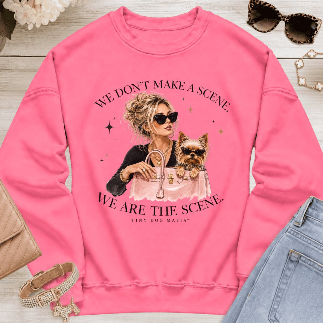 Yorkie - We Are The Scene | Sweatshirt - Safety Pink