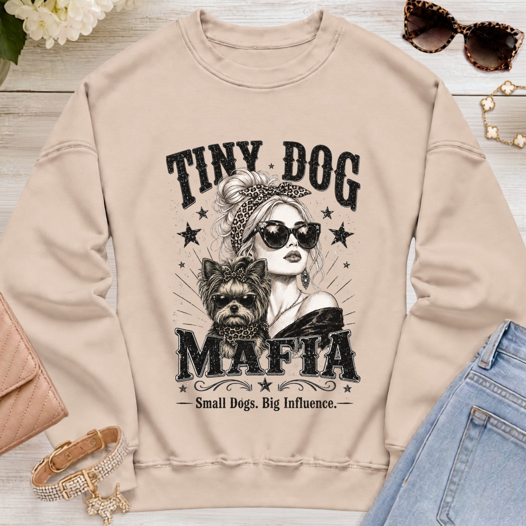 Yorkie bow - Signature | Blondie Sweatshirt - Sand