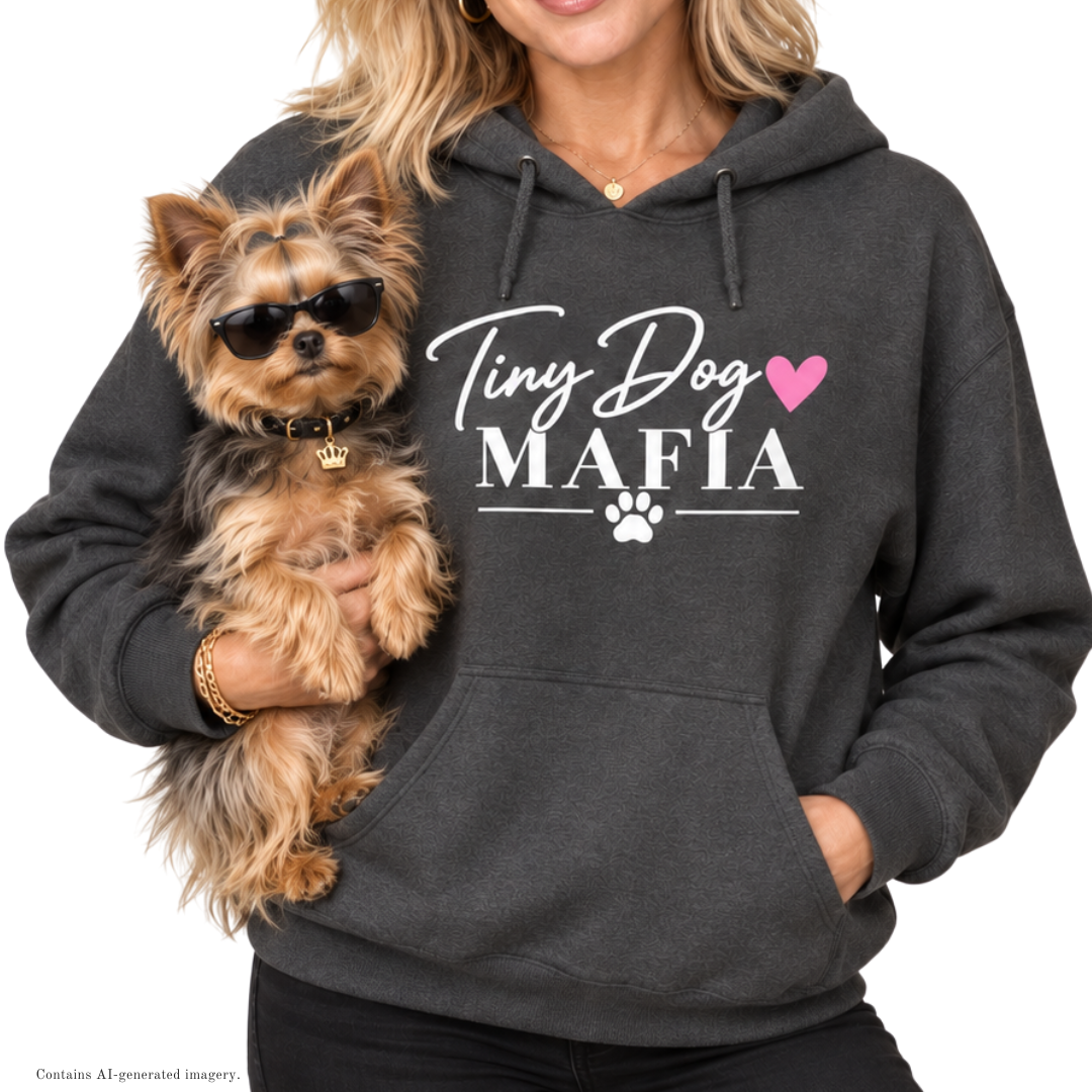 Tiny Dog Mafia | Heart & Paw Hoodie